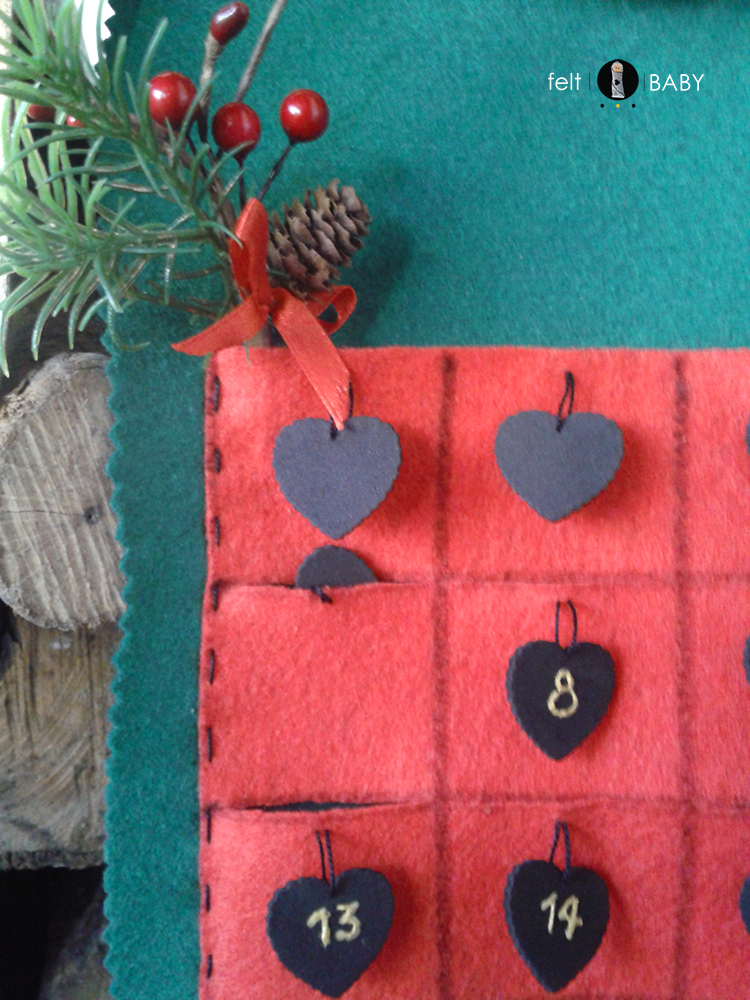 Advent Calendar felt and foam detail